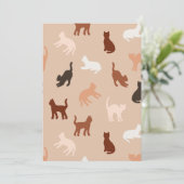 Kat silhouet kaart (Staand voorkant)