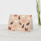 Kat silhouet kaart (Achterkant)