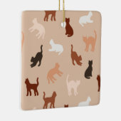 Kat silhouet keramisch ornament (Rechts)