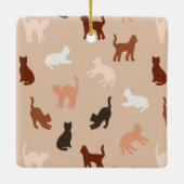 Kat silhouet keramisch ornament (Achterkant)