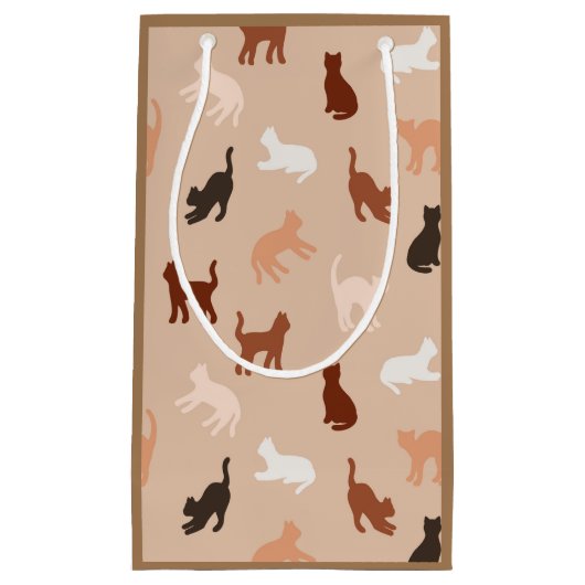 Kat silhouet klein cadeauzakje (Voorkant)