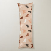 Kat silhouet lichaamskussen (Achterkant (Verticaal))