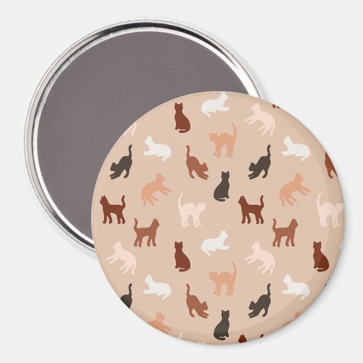 Kat silhouet magneet (Voorkant / Achterkant)