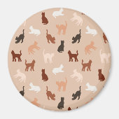 Kat silhouet magneet (Voorkant)