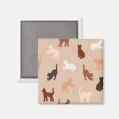 Kat silhouet magneet (Voorkant / Achterkant)