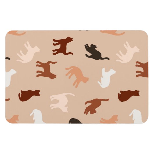 Kat silhouet magneet (Horizontaal)