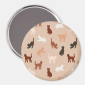 Kat silhouet magneet (Voorkant / Achterkant)