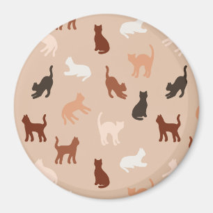 Kat silhouet magneet