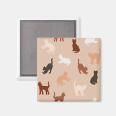 Kat silhouet magneet (Voorkant / Achterkant)