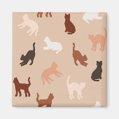 Kat silhouet magneet (Voorkant)