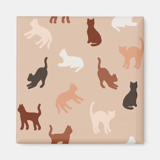 Kat silhouet magneet (Voorkant)