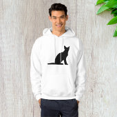 Kat Silhouet Mannen Hoodie