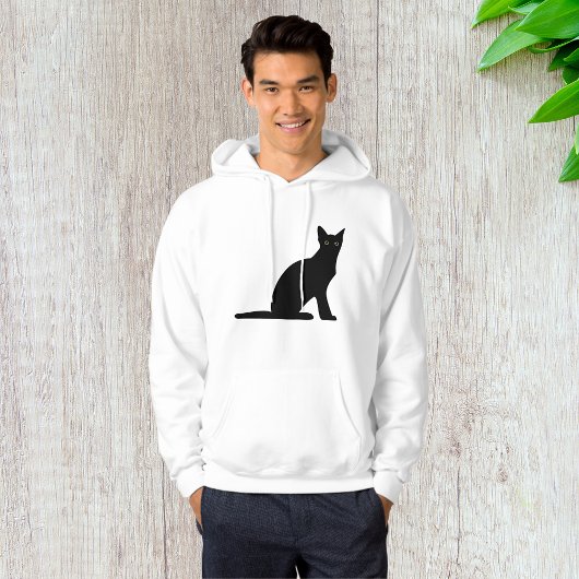 Kat Silhouet Mannen Hoodie