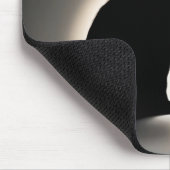 Kat silhouet met gouden gloed muismat (Hoek)