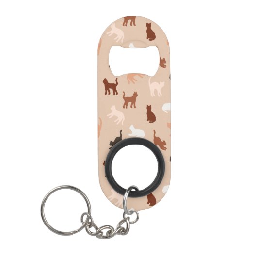 Kat silhouet mini flessenopener (Voorkant)