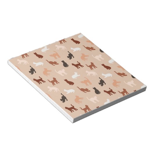 Kat silhouet notitieblok (Schuin)