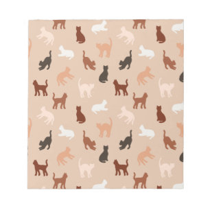 Kat silhouet notitieblok