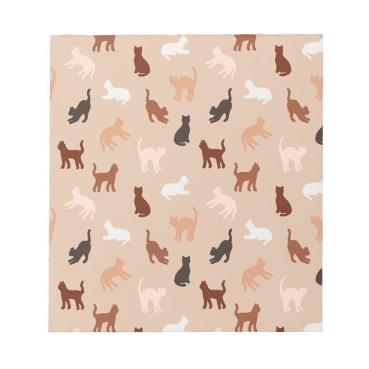 Kat silhouet notitieblok (Voorkant)