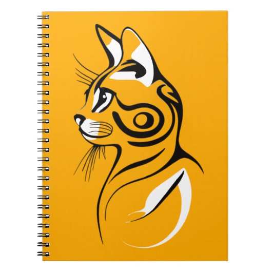 Kat silhouet notitieboek (Voorkant)