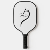 Kat silhouet omtrek pickleball paddle (Voorkant)