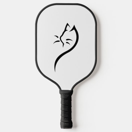 Kat silhouet omtrek pickleball paddle (Voorkant)