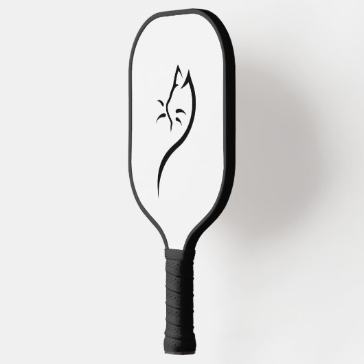 Kat silhouet omtrek pickleball paddle (Links)