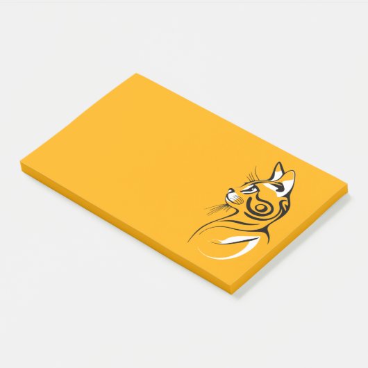 Kat silhouet post-it® notes (Schuin)