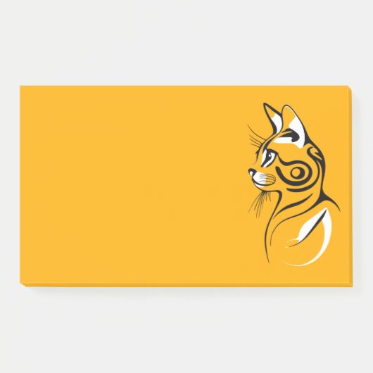 Kat silhouet post-it® notes (Voorkant)