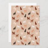 Kat silhouet save the date (Voorkant / Achterkant)