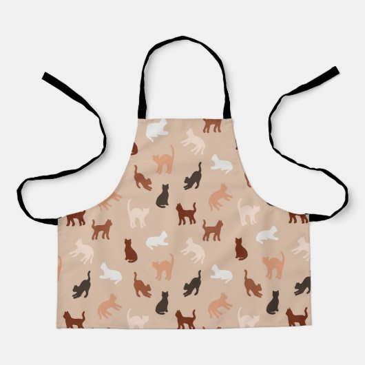 Kat silhouet schort (Voorkant)