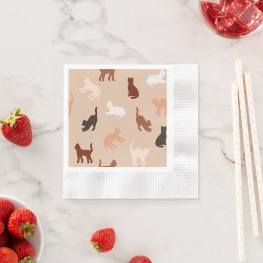 Kat silhouet servet (Insitu)