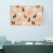 Kat silhouet spandoek (Beurs)