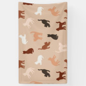Kat silhouet spandoek (Verticaal)