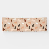 Kat silhouet spandoek (Horizontaal)