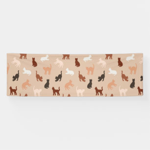 Kat silhouet spandoek