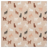 Kat silhouet stof (Swatch)