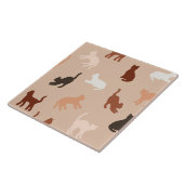 Kat silhouet tegeltje (Zijkant)