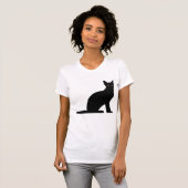 Kat Silhouet Vrouwen T-shirt (Voorkant volledig)