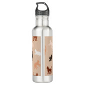 Kat silhouet waterfles  (Achterkant)