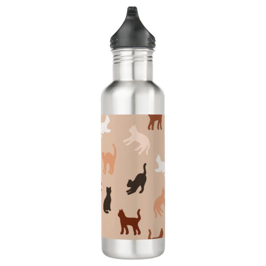 Kat silhouet waterfles  (Rechts)