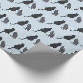 Kat-silhouetpakpapier Cadeaupapier (Hoek)