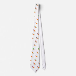 Kat Silhouette met laag poly Stropdas