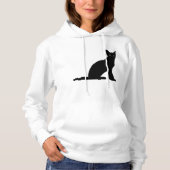 Kat Silhouette Vrouwen Hoodie (Voorkant)