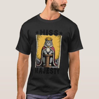 Kat Sissende Majesteit Kattenkrabpaal Boom Kat T-shirt