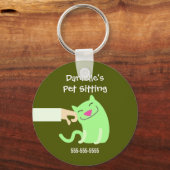Kat Sitter's keyring Sleutelhanger (Voorkant)