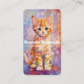 Kat Sitting Services Visitekaartje (Voorkant)