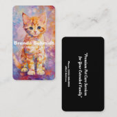 Kat Sitting Services Visitekaartje (Voorkant / Achterkant)