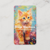 Kat Sitting Services Visitekaartje (Voorkant)