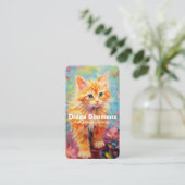 Kat Sitting Services Visitekaartje (Staand voorkant)