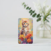 Kat Sitting Services Visitekaartje (Staand voorkant)